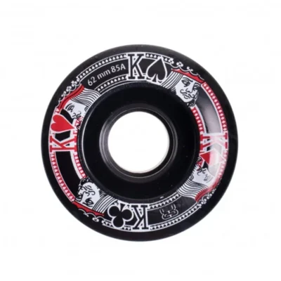 FR QUAD STREET KINGS WHEEL 62MM/82A - BLACk(4 UNITS) ROLLER SKATE WHEELS