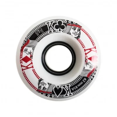 FR QUAD STREET KINGS WHEEL 62MM/82A - WHITE (4 UNITS) ROLLER SKATE WHEELS