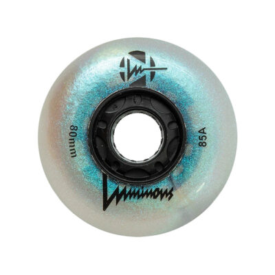 LUMINOUS - LED INLINE WHEELS BLACK PEARL 85A - 80MM (4 UNITS)