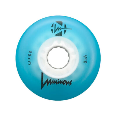 LUMINOUS - LED INLINE WHEELS BLUE 85A - 76MM  80MM (4 UNITS)