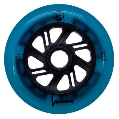 LUMINOUS - LED INLINE WHEELS Blue Glow 85A - 100MM, 110MM, 125MM (6 UNITS)