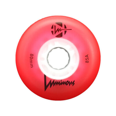 LUMINOUS - LED INLINE WHEELS Glitter Pink 85A - 80MM (4 UNITS)