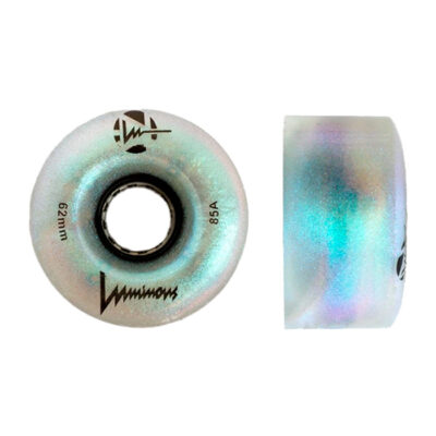 LUMINOUS - LED ROLLER WHEELS BLACK PEARL 85A - 62MM (4 UNITS)