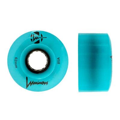 LUMINOUS - LED ROLLER WHEELS BLUE GLOW 85A - 62MM (4 UNITS)