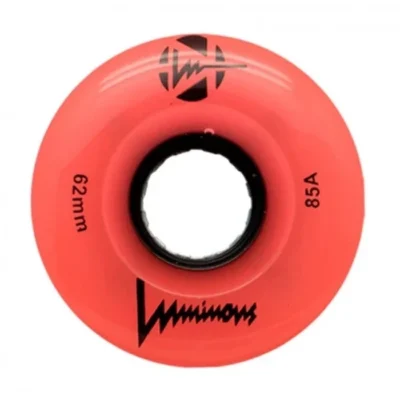 LUMINOUS - LED ROLLER WHEELS Coral Glow 85A - 62MM (4 UNITS)