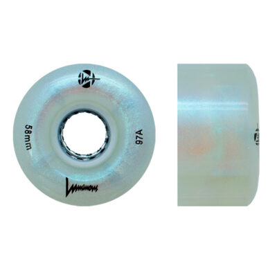 LUMINOUS - LED ROLLER WHEELS GLITTER 97A - 58MM (4 UNITS)