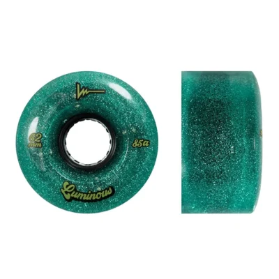 LUMINOUS - LED ROLLER WHEELS JADE GLITTER 85A - 62MM (4 UNITS)