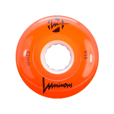 LUMINOUS - LED ROLLER WHEELS ORANGE 85A - 62MM (4 UNITS)