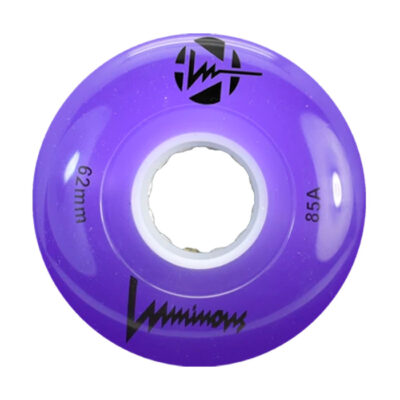 LUMINOUS - LED ROLLER WHEELS PURPLE 85A - 62MM (4 UNITS)