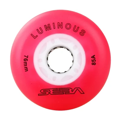 SEBA LUMINOUS - LED WHEELS RED 85A - 76MM (4 UNITS)